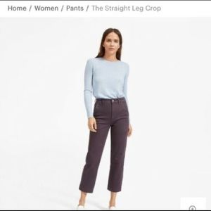 Everlane the straight leg crop in shadow size 00 short